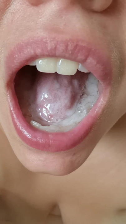 she really loves swallowing cum