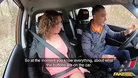 Fake Driving School - Ukraine MILF Rides Her Instructor