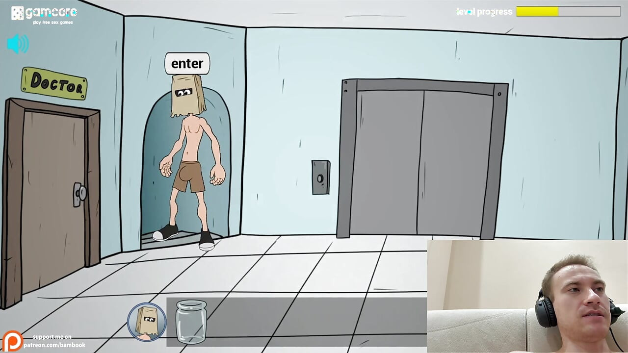 FuckerMen Hospital - медсестра с большими сиськами сосет мой огромный член, игра для взрослых, игра через глотку