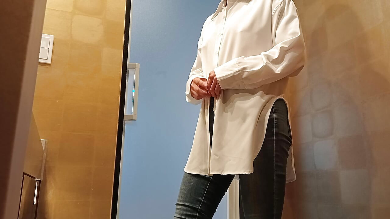 Takes off Her Underwear and Puts on Skinny Jeans and Shirt