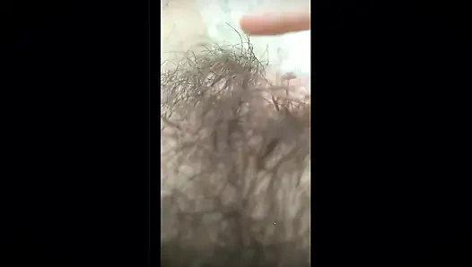 A village girl beautifully pulls her hairy pussy to beautiful music