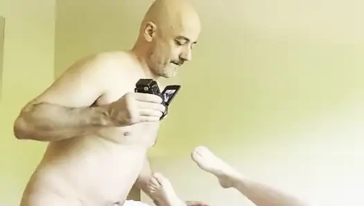BTS footjob shooting with Holy Machiavelli