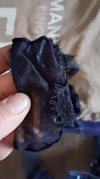 Injected into my wife's worn sperm panties.
