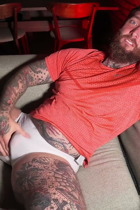 Tattooed Dom Worship Ass & Feet Solo