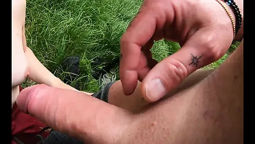 Blowjob im wald