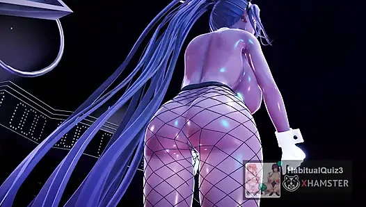 MMD R18 Karin Ah да трах сисек с жестким дилдо, 3D хентай