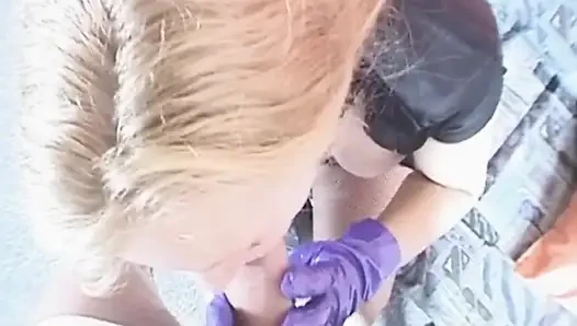 French MILF in Latex Got Fucked in Her Face