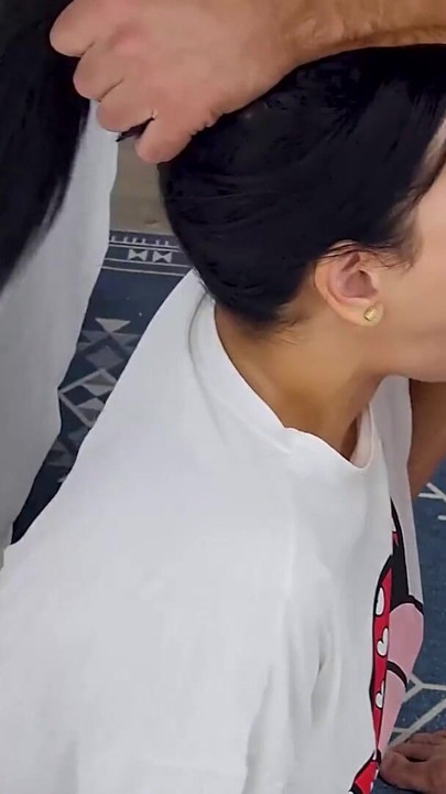 This NERDY 18YO LATINA student let me expose her real side... took a messy FACIAL and loved it | Clip 1