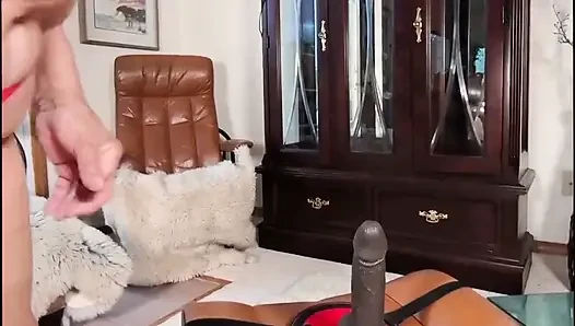 Wearing a Red Mesh Body Suit Masturating My Hairy Pussy,! Enjoying a Strong Orgasm