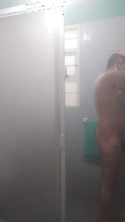 Showering so happy