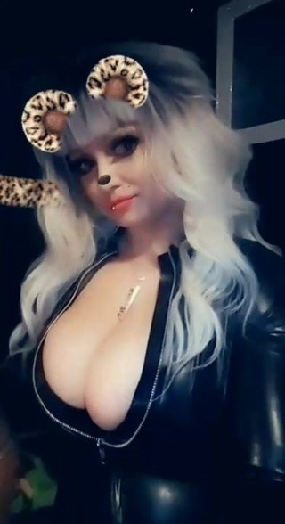 Blonde sexy kitten