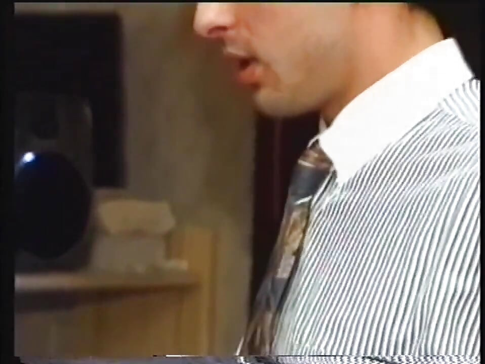 Sexy Secretary Ass Fucked and Cummed Inside and on Face by Two Big Cocks