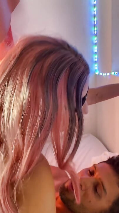 My Colombian Stepsister Gets Really and Opened My Legs to Put My Penis in Her