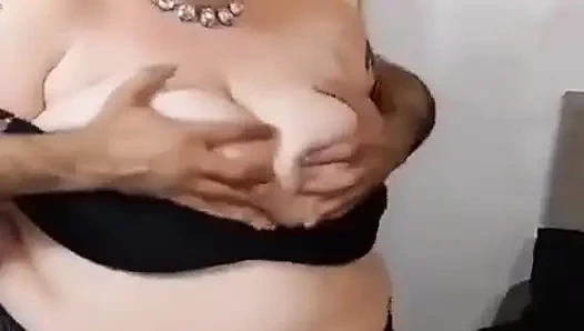 Big Busty Lady in Red