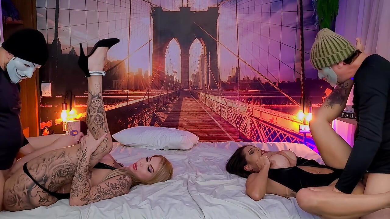 I fucked my friend's busty girlfriend, and he fucked my ass girlfriend.