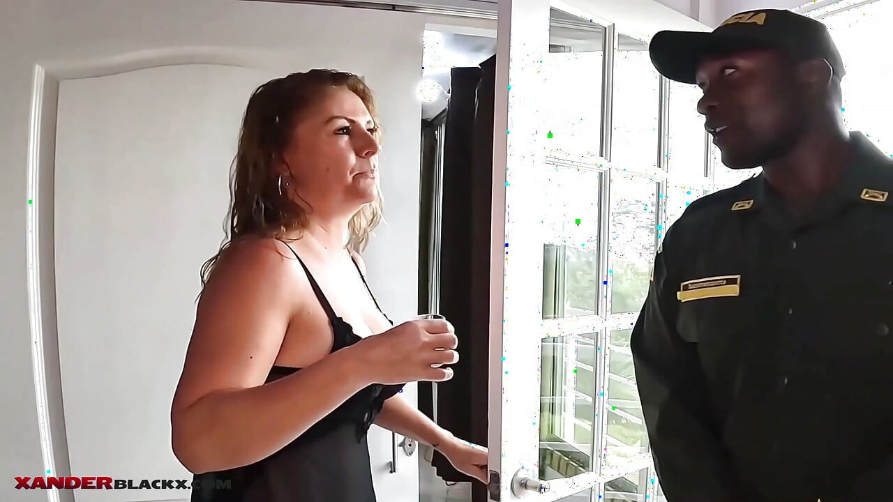 Blonde Latina MILF gets a huge BBC cop's cock up her ass