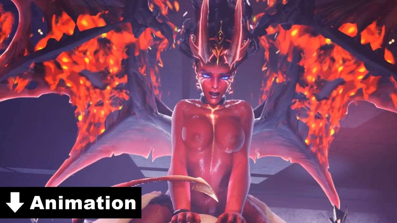Une succube reine de la douleur chevauche une dota sexy
