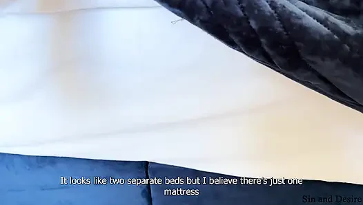 "I've never seen anything like that before." Shy arab stepmom can't take her eyes off her stepson's uncut dick in a shared bed.