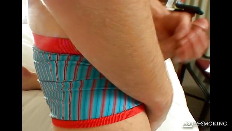 BoysSmoking: Skater London Lane Strokes His Enormous Shaft While Smoking