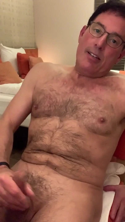 Jerking-off Before Bed in the Hotel Room