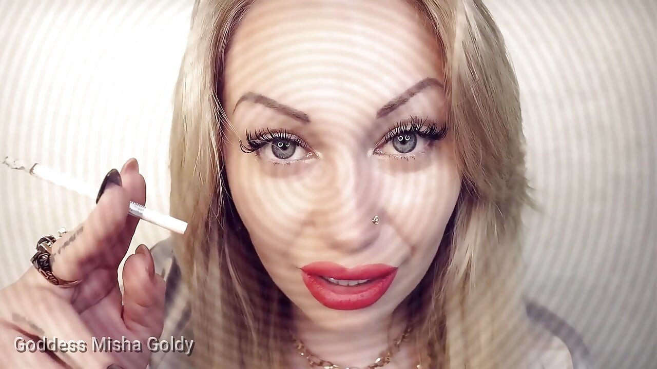 Mesmerizing ASMR encouragement to stroke and smoke with orgasm denial!