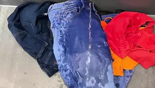 Pissing on my laundry