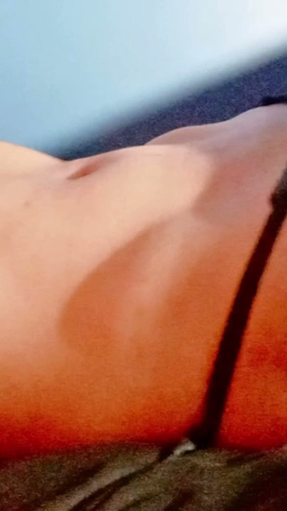 sexy twink femboy in hot black thong with smooth perfect abs playing with perfect nipples | Clip 1