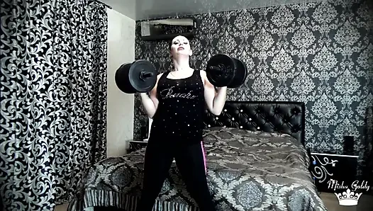 Beating my last weight lifting challenge! More than 50 times per exercise