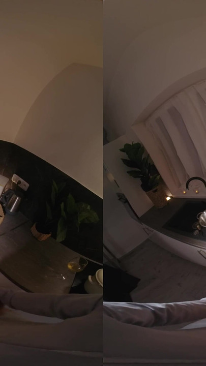 Moment emblématique de « Je fais le dîner, elle me suce la bite - porno réel virtuel »