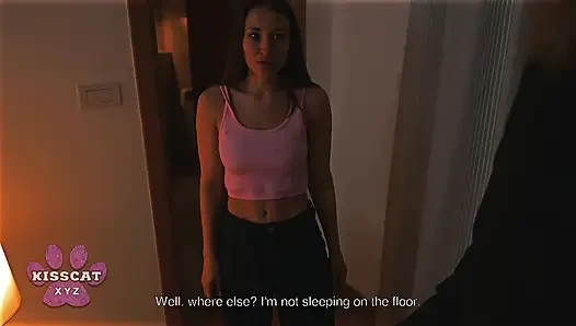 Step Sumiko Smile Rides Step Secretly Before He Cums Inside Step in Shared Hotel Bed