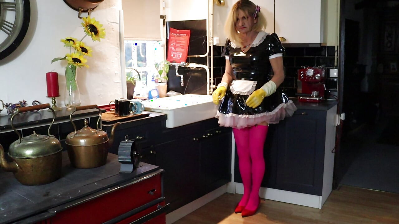 Sissy Dee Should Be Washing, but She Is Enjoying the Bubbles Too Much