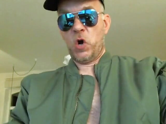Leather Jock Bomber Cum 1