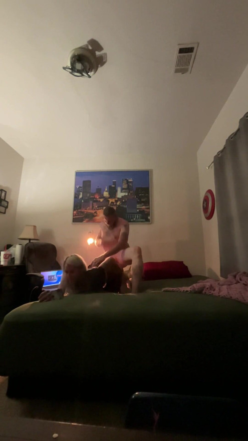 Hotwife visits boyfriend to get bred, records for hubby waiting at home | Clip 2