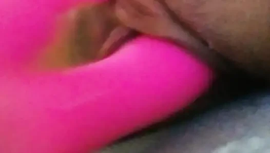 Fucking my pussy on the bench