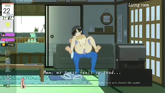 Hentai game - eine vollbusige landschaft in einer mit leidenschaft gefüllten sommerszene