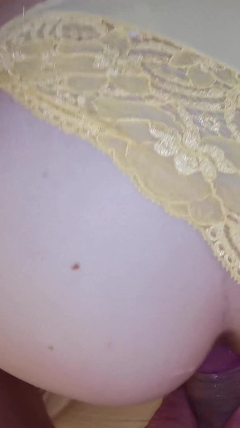 Thrilling moment from "Barely awake he fucks my 2 holes hard - gaping anus and big load"