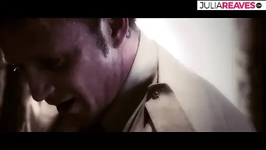 Blonde bitch gags on a monster cock then gets fucked to a mouth cumshot