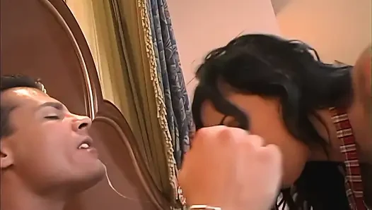 Drink my cum in a glass! Cum leaking creampie bedroom fuck