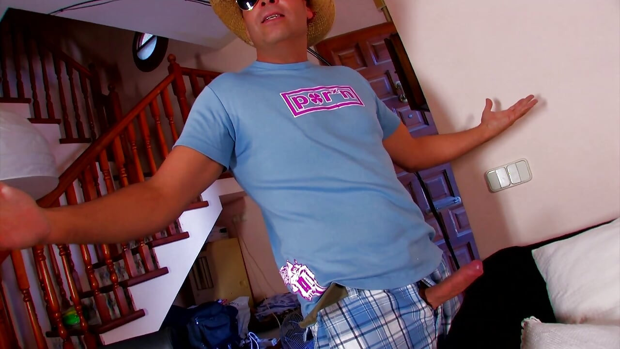 cowboy rides babe from behind