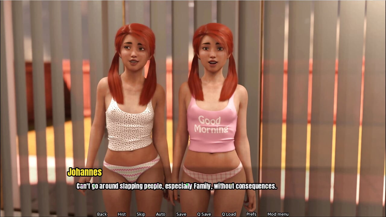 Grandma's house: I gave the 18 years twinnies a cum facial
