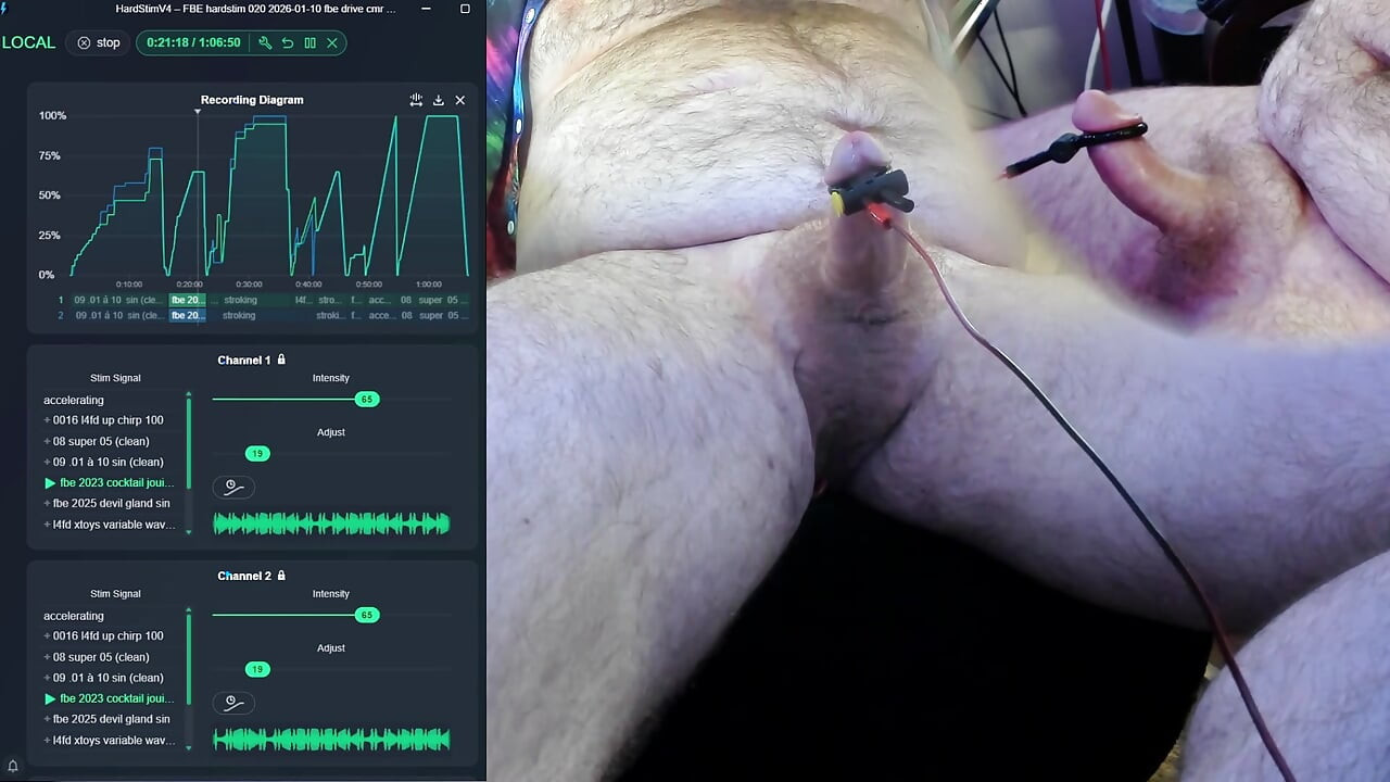 FBE hardstim 020, autre chevauchage (électrode différente)