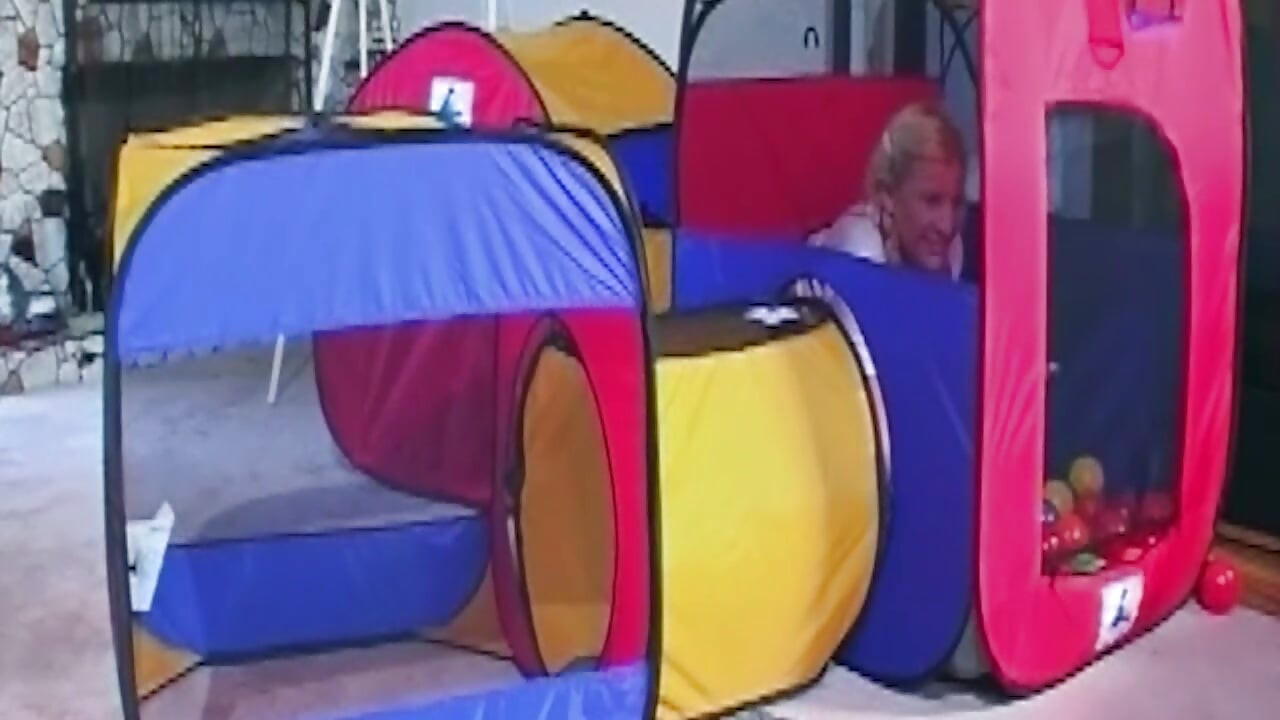 Mature Blonde MILF Takes BBC Deep in Play Tent