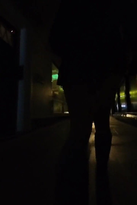Walking Around in Public with Used Condom Hanging Out