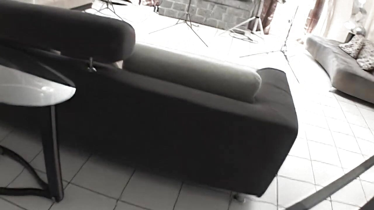 Sexy babe eats cum after a huge cock thrust her tight pussy