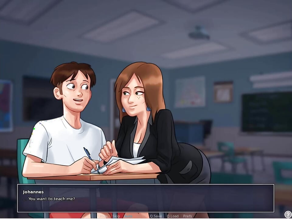 Summertime Saga - ฉากเย็ด Miss Bissette