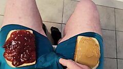 Tutorial: How to make a peanut butter and jelly dick sandwich with special sauce