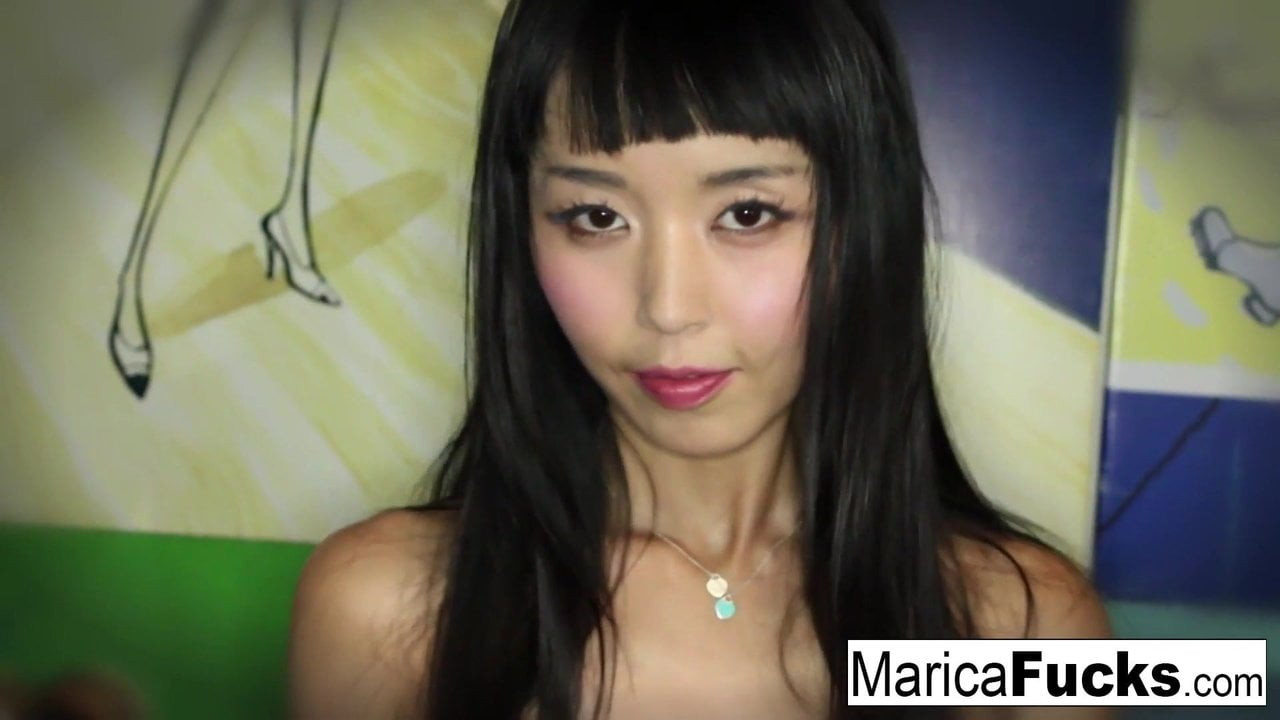 Marica strips off her costume and plays with herself