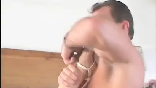 Milf blonde beauty does anal and takes a hot facial