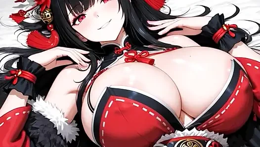 Cewek bordil kota edo dengan besar oiran kimono