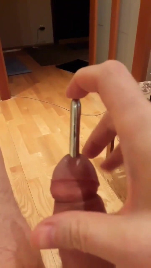 Rough deep urethral cock sounding | Clip 1